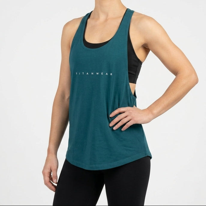 Women's Open-Back Poly Stringer - Dark Teal