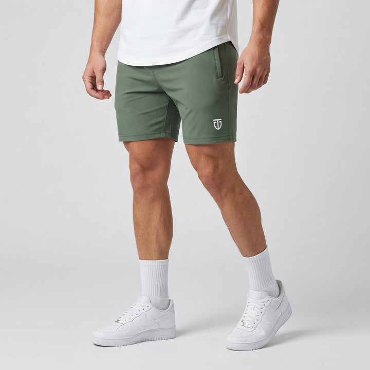 Aesthetic Sweat Shorts - Army Green