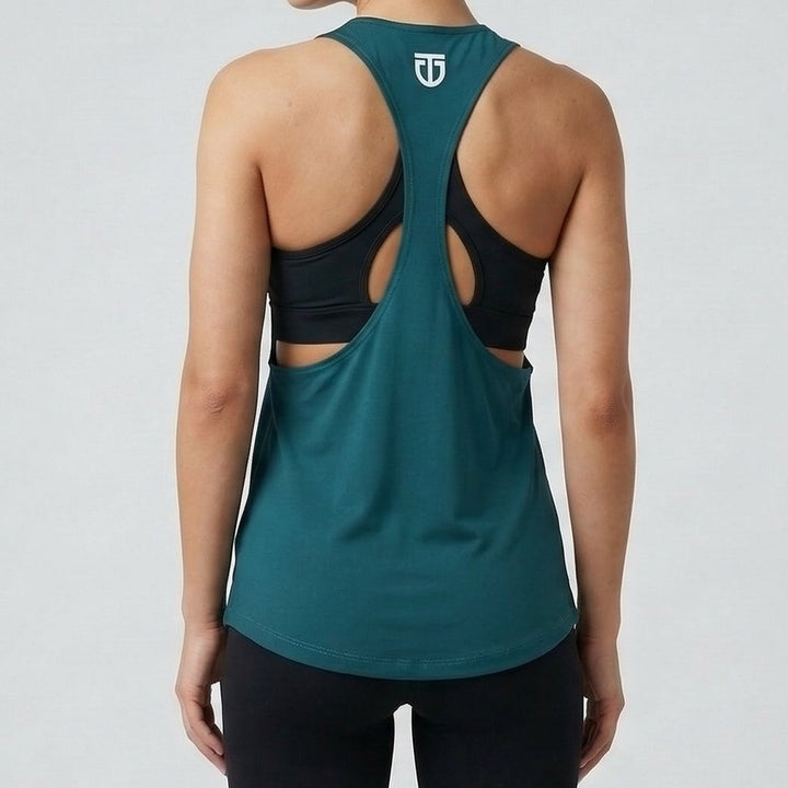 Women's Open-Back Poly Stringer - Dark Teal