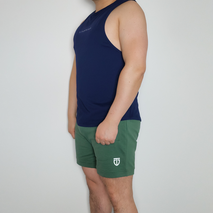Aesthetic Sweat Shorts - Army Green