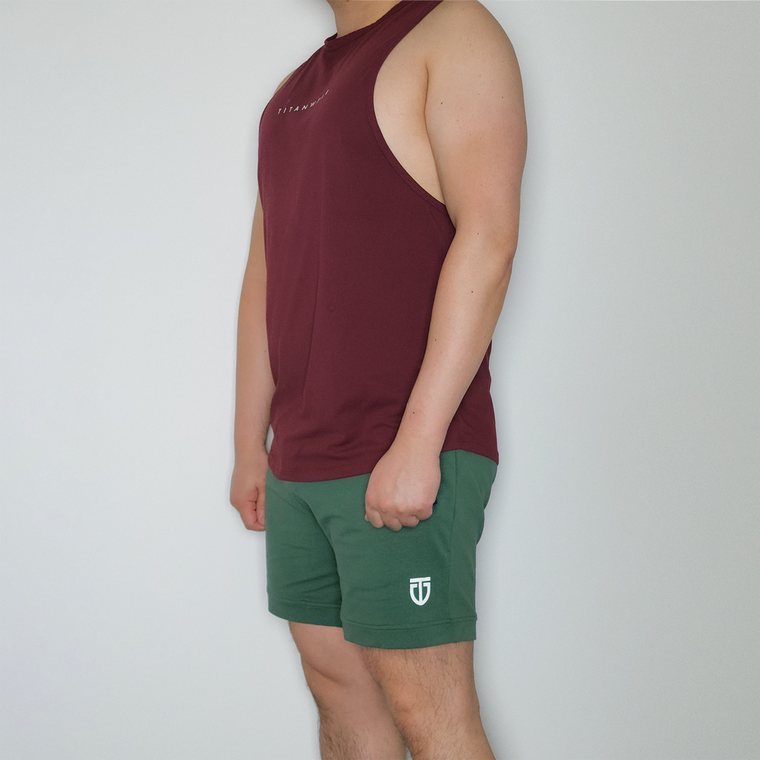 Aesthetic Sweat Shorts - Army Green