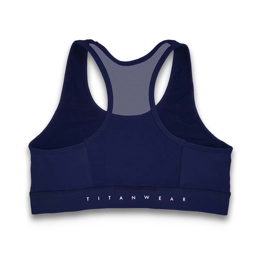Nike navy blue sports top bra